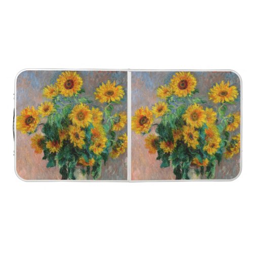 Claude Monet _ Bouquet of Sunflowers Beer Pong Table