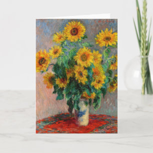 Claude Monet - Bouquet of Sunflowers Card