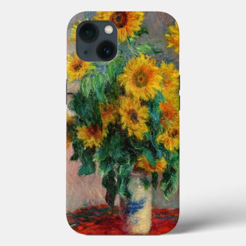 Claude Monet _ Bouquet of Sunflowers iPhone 13 Case