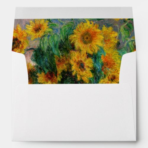 Claude Monet _ Bouquet of Sunflowers Envelope