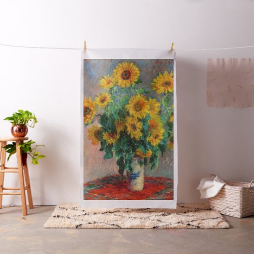 Claude Monet _ Bouquet of Sunflowers Fabric