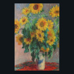 Claude Monet - Bouquet of Sunflowers Faux Canvas Print<br><div class="desc">Bouquet of Sunflowers / Bouquet de tournesols - Claude Monet,  Oil on Canvas,  1881</div>