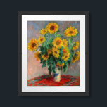 Claude Monet - Bouquet of Sunflowers Framed Art<br><div class="desc">Bouquet of Sunflowers / Bouquet de tournesols - Claude Monet,  Oil on Canvas,  1881</div>