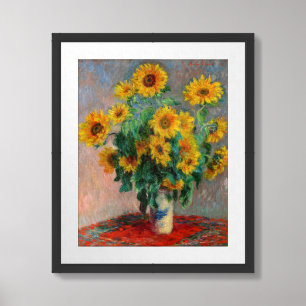 Claude Monet - Bouquet of Sunflowers Framed Art