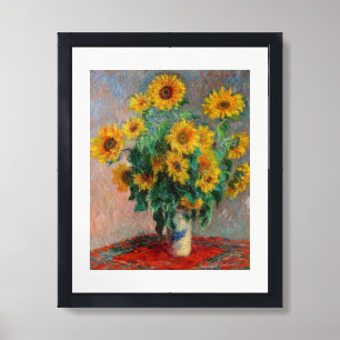 Claude Monet - Bouquet of Sunflowers Framed Art