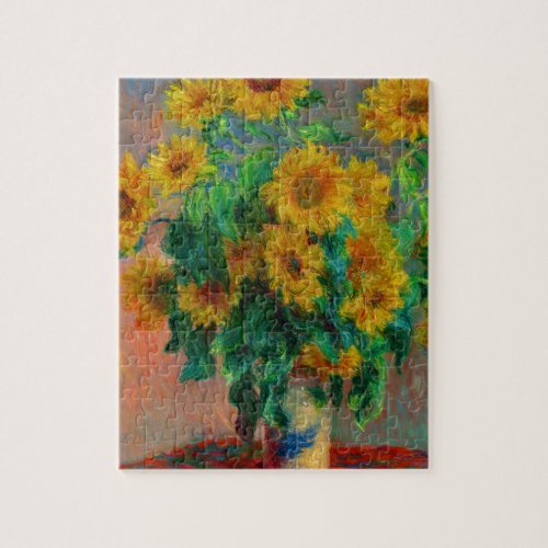 Claude Monet Bouquet of Sunflowers Jigsaw Puzzle