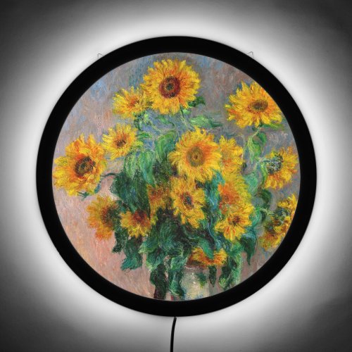 Claude Monet _ Bouquet of Sunflowers LED Sign