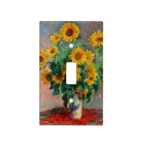 Claude Monet _ Bouquet of Sunflowers Light Switch Cover