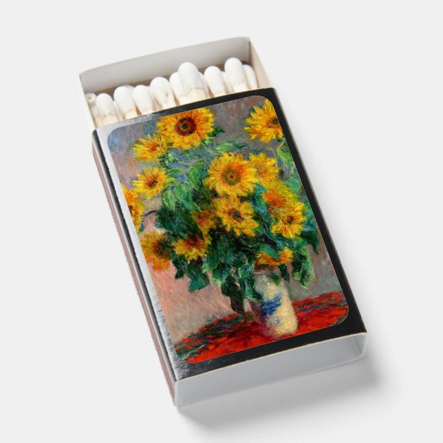 Claude Monet - Bouquet of Sunflowers Matchboxes (Front Open)