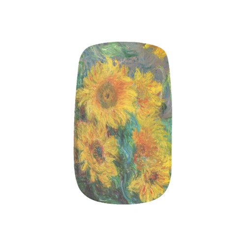 Claude Monet _ Bouquet of Sunflowers Minx Nail Art