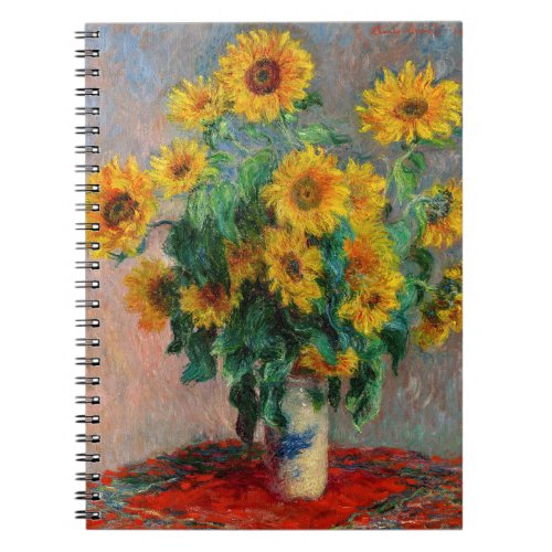Claude Monet _ Bouquet of Sunflowers Notebook