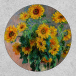 Claude Monet - Bouquet of Sunflowers Patch<br><div class="desc">Bouquet of Sunflowers / Bouquet de tournesols - Claude Monet,  Oil on Canvas,  1881</div>