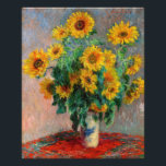 Claude Monet - Bouquet of Sunflowers Photo Print<br><div class="desc">Bouquet of Sunflowers / Bouquet de tournesols - Claude Monet,  Oil on Canvas,  1881</div>