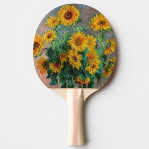 Claude Monet _ Bouquet of Sunflowers Ping Pong Paddle