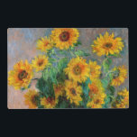 Claude Monet - Bouquet of Sunflowers Placemat<br><div class="desc">Bouquet of Sunflowers / Bouquet de tournesols - Claude Monet,  Oil on Canvas,  1881</div>