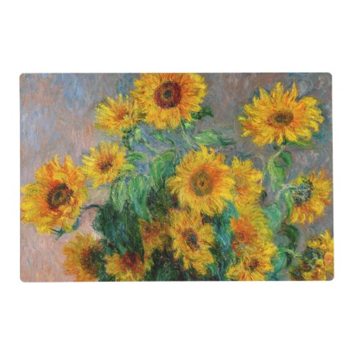 Claude Monet _ Bouquet of Sunflowers Placemat