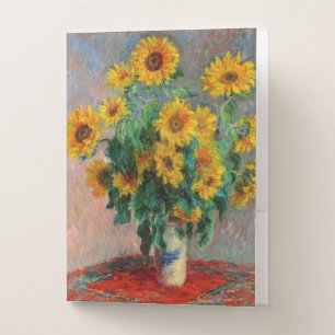 Claude Monet - Bouquet of Sunflowers Pocket Folder