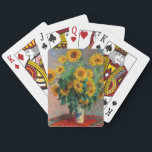 Claude Monet - Bouquet of Sunflowers Poker Cards<br><div class="desc">Bouquet of Sunflowers / Bouquet de tournesols - Claude Monet,  Oil on Canvas,  1881</div>