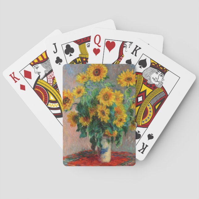 Claude Monet - Bouquet of Sunflowers Poker Cards (Back)