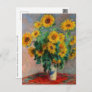 Claude Monet - Bouquet of Sunflowers Postcard