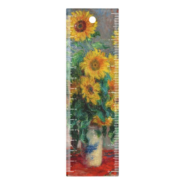 Claude Monet - Bouquet of Sunflowers Ruler (Vertical)