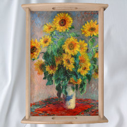 Claude Monet - Bouquet of Sunflowers Serving Tray