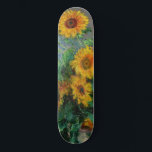 Claude Monet - Bouquet of Sunflowers Skateboard<br><div class="desc">Bouquet of Sunflowers / Bouquet de tournesols - Claude Monet,  Oil on Canvas,  1881</div>