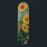 Claude Monet - Bouquet of Sunflowers Skateboard<br><div class="desc">Bouquet of Sunflowers / Bouquet de tournesols - Claude Monet,  Oil on Canvas,  1881</div>
