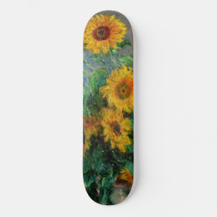 Claude Monet - Bouquet of Sunflowers Skateboard