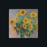 Claude Monet - Bouquet of Sunflowers Stone Magnet<br><div class="desc">Bouquet of Sunflowers / Bouquet de tournesols - Claude Monet,  Oil on Canvas,  1881</div>