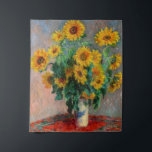 Claude Monet - Bouquet of Sunflowers Tapestry<br><div class="desc">Bouquet of Sunflowers / Bouquet de tournesols - Claude Monet,  Oil on Canvas,  1881</div>