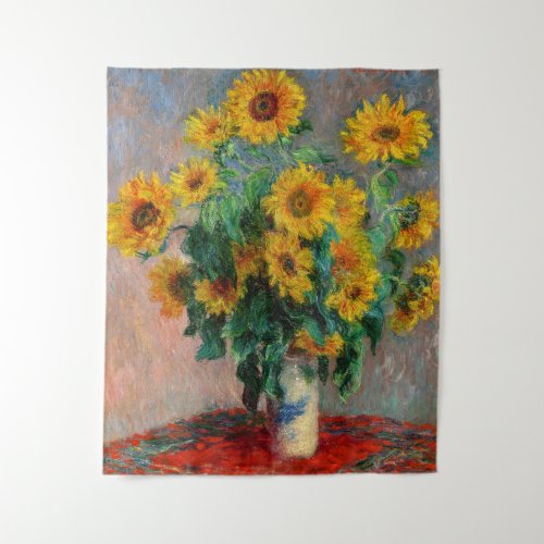 Claude Monet _ Bouquet of Sunflowers Tapestry