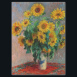 Claude Monet - Bouquet of Sunflowers Tissue Paper<br><div class="desc">Bouquet of Sunflowers / Bouquet de tournesols - Claude Monet,  Oil on Canvas,  1881</div>