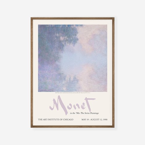 Claude Monet Branch Seine near Giverny 1897 Art Poster