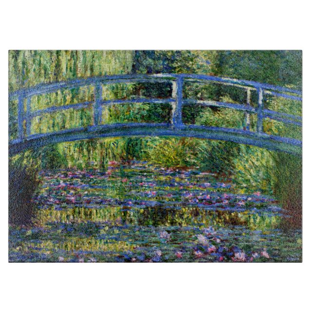 Claude Monet: Bridge Over a Pond of Water Lilies Cutting Board (Front)