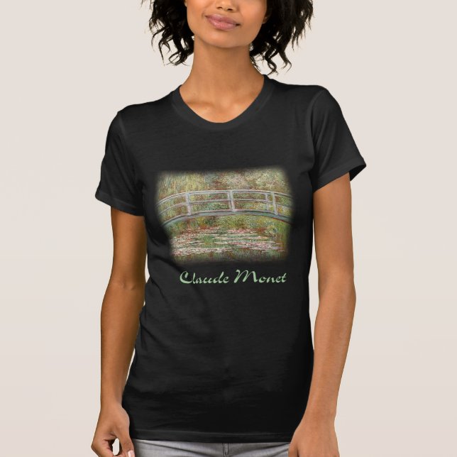 Claude Monet - Bridge Over a Pond of Water Lilies T-Shirt (Front)