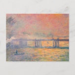 Claude Monet Charing Cross Bridge Postcard<br><div class="desc">Claude Monet Charing Cross Bridge. You can personalize the design further if you'd prefer,  such as by adding your name or other text,  or adjusting the image - just click 'Customize' to see all the options.</div>