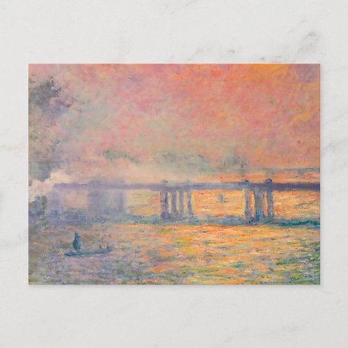 Claude Monet Charing Cross Bridge Postcard