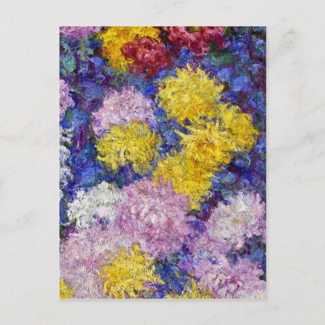 Claude Monet - Chrysanthemums Postcard (Front)