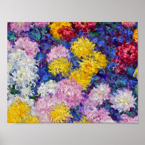 Claude Monet _ Chrysanthemums Poster