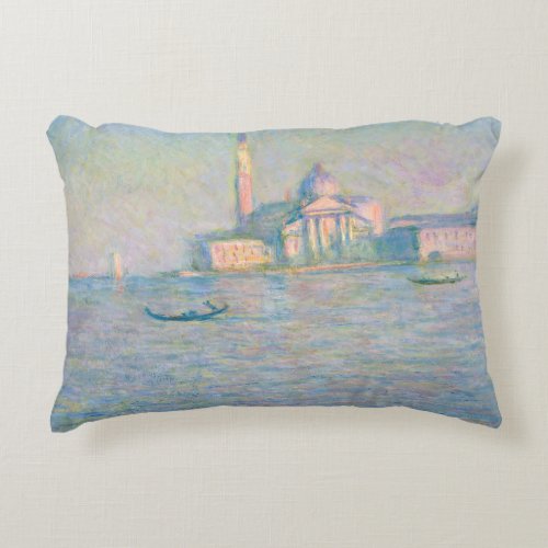 Claude Monet _ Church of San Giorgio Maggiore Accent Pillow