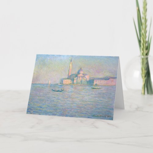 Claude Monet _ Church of San Giorgio Maggiore Card