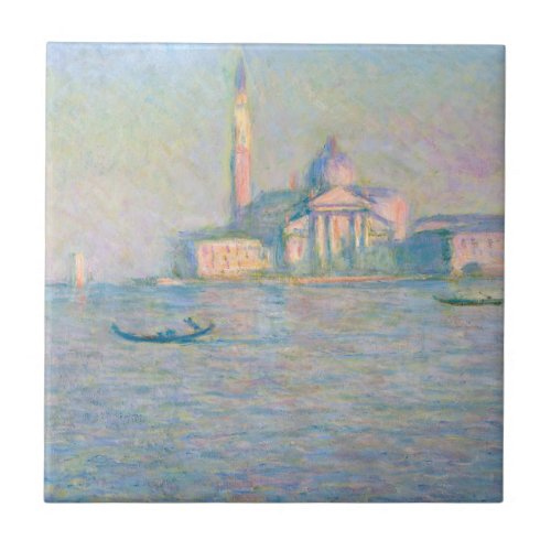 Claude Monet _ Church of San Giorgio Maggiore Ceramic Tile