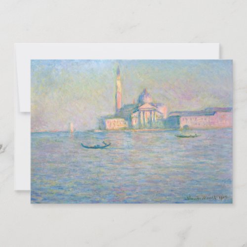 Claude Monet _ Church of San Giorgio Maggiore Invitation