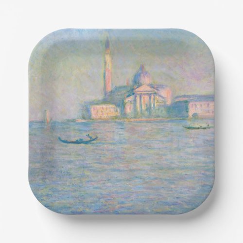 Claude Monet _ Church of San Giorgio Maggiore Paper Plates