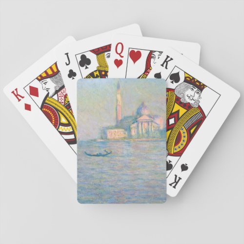 Claude Monet _ Church of San Giorgio Maggiore Poker Cards