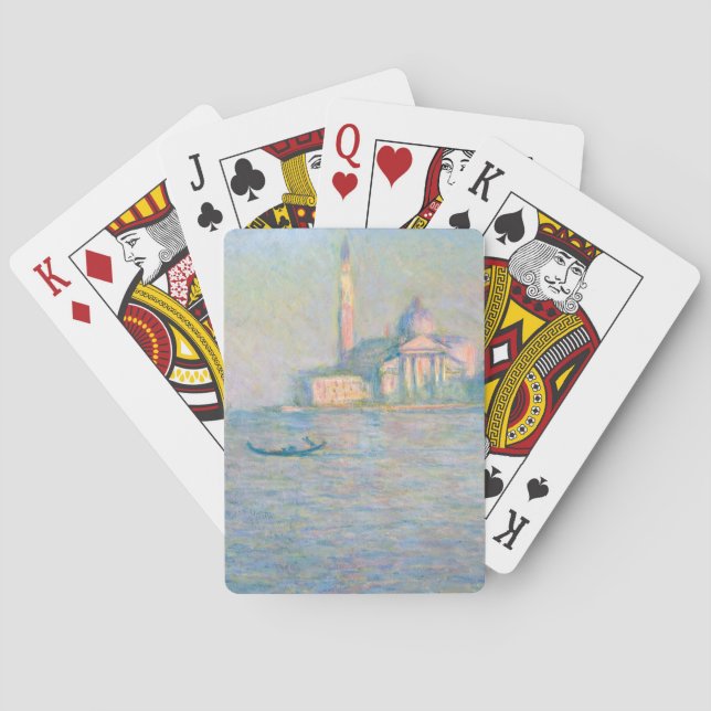 Claude Monet - Church of San Giorgio Maggiore Poker Cards (Back)