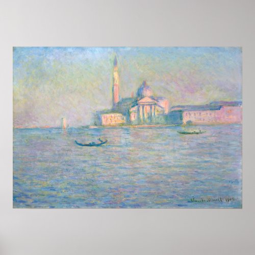 Claude Monet _ Church of San Giorgio Maggiore Poster