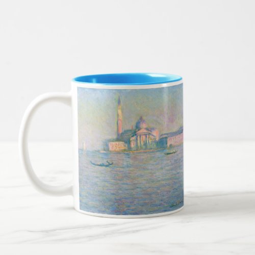 Claude Monet _ Church of San Giorgio Maggiore Two_Tone Coffee Mug