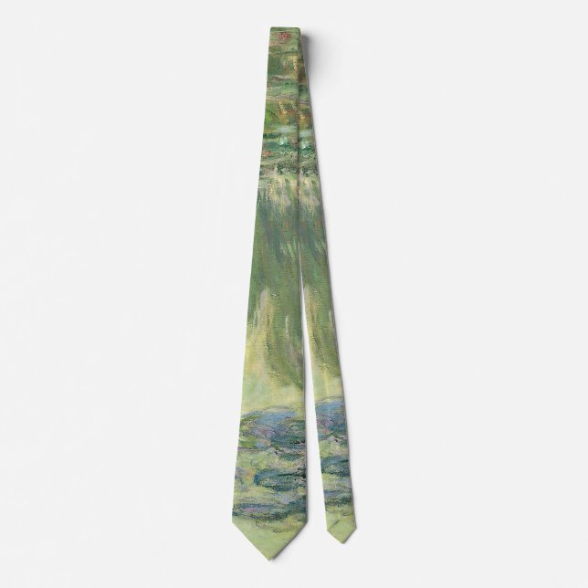 Claude Monet Classic Painting, Waterlilies (1907) Neck Tie (Front)